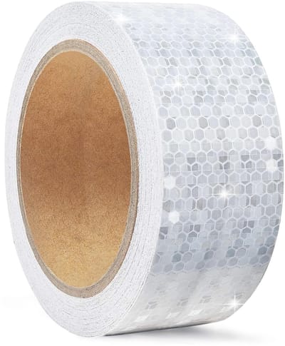 Dailygoods- Reflectietape 5cm x 10m - Waterdichte Tape - Zelfklevende Tape - Hoge Zichtbaarheid - Duurzaam - Diamantpatroon - Veiligheidstape