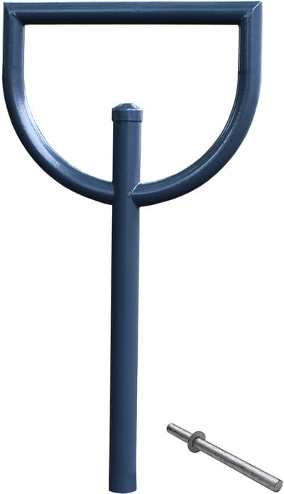 Fietsenrek 118x56 cm staal Ø60mm voor plaatsing in beton Fietsenrek Parker in antraciet type D