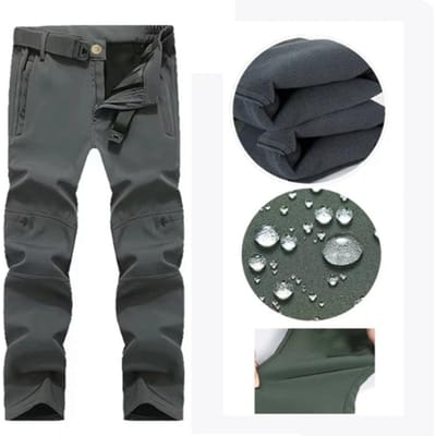 Heren Winter SoftShell Tactische Waterdichte Jassen Mannelijke Capuchonjas Gevecht Vissen Wandelen Kamperen Klimmen Skiën Broeken XXL donkergrijze kleur