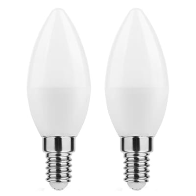 Technik E14 LED Lamp 4.9W - 490lm - 2700K - Warm Wit - LED Kaarslamp B35 - Vervangt 45W Halogeen Gloeilamp - 2 stuks