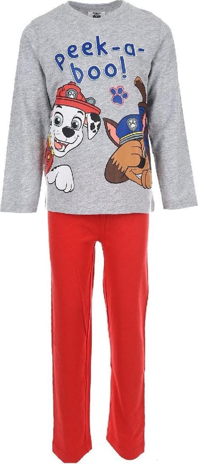 Nickelodeon - Paw Patrol - jongens - pyjama - 100% Jersey katoen - Peek a Booh - grijs/rood - maat 98