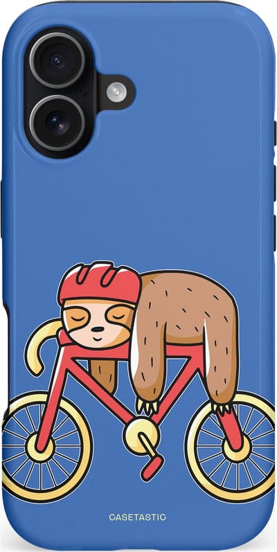 Casetastic hoesje geschikt voor Apple iPhone 17 - MagSafe - Dubbellaagse bescherming - Lui op reis - Fashion Case - Lavendel