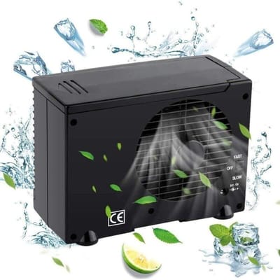 fan-Draagbare auto-airconditioner met instelbare ventilatorsnelheid, 12V mini-verdampingsluchtkoeler, geschikt voor thuis, op kantoor, in de auto, op de camping en andere locaties.