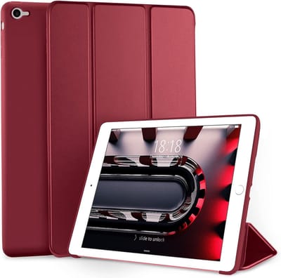 Case geschikt voor iPad 9.7 2018/2018 5e/6e generatie Hoes Draaibaar Vouwbaar Bookcase Kunstleer