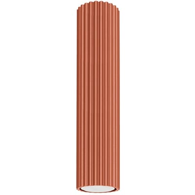 Sollux Lighting Plafondlamp Karbon - GU10 - rode oker - aluminium - 30x6.5x6.5cm