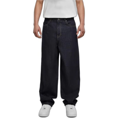 Urban Classics - 90's Jeans rinsed denim Wijde broek - Taille, 34 inch - Donkerblauw