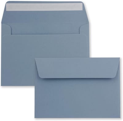 Assortiment C6 Enveloppen Grijsblauw Zonder Venster - Ideaal voor Uitnodigingen en Kaarten