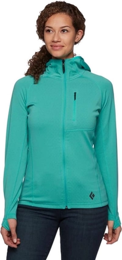 Black Diamond Coefficient Fleece Hoody - Fleecevest - Dames Dark Patina L