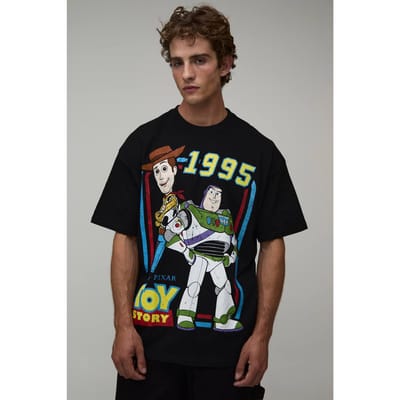 Oversized T-shirt Met Toy Story Licentieprint | Black | Size Large