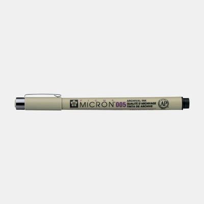 Sakura Pigma Micron 005 pen zwart