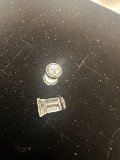 Piercing earplug hoornvormig 2G 6.5 mm Transparant | Make up | Parfum | Moederdag | Verjaardagscadeau| Cadeautje| Valentijnsdag| Kado | sieraden | vaderdag | oorbellen | oorsieraden