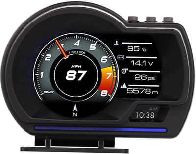 3 inch OBD2 Auto Head-Up Display - GPS-Modus - HUD-Scherm - Snelheidsweergave - Vrachtwagen - 86 mm x 109 mm - Zwart