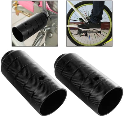 Dailygoods- Voetsteunen Duurzaam Staal - Voetsteunen Fiets - Antislip - 11 x 4 cm - 640 g - Betrouwbare Ondersteuning - Fietsvoetjes