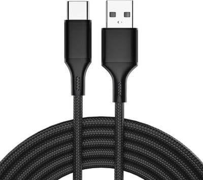 4X USB naar USB-C oplader en datakabel - 0,25 m korte kabel - 4 STUKS - Zwart - Provium