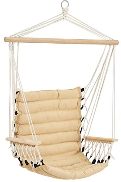 Hangstoel Katoen voor Binnen en Buiten - Beige, Maximaal 100 kg Draagvermogen