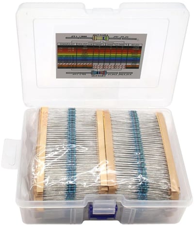 Complete set van 2600 weerstanden in 130 soorten van 1-3M ohm - 1/4 inch metalen film weerstanden voor elektronica projecten