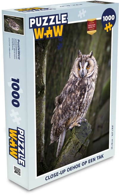 Puzzel Uil - Close up - Boom - Legpuzzel - Puzzel 1000 stukjes volwassenen
