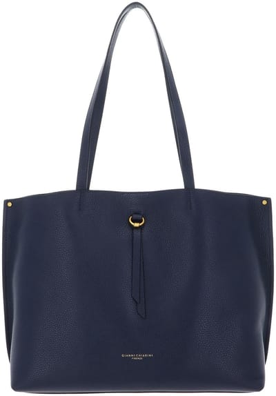 GIANNI CHIARINI Leren schoudertas shopper Egle Shoulder Bag Navy donkerblauw