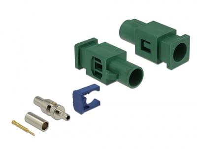 Delock FAKRA E plug spring pin for crimping