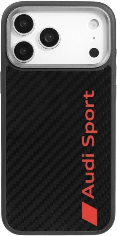 Audi Carbon Fiber Hoesje Voor Iphone 17 Pro Max Magsafe Met Bescherming