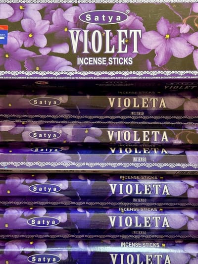 Satya wierook Violet 20 incense sticks x 6 packets