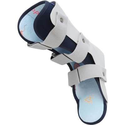 Kinderen Enkelbrace Comfortabel Ademend Verstelbaar Kind Looplaars voor Jeugd Geblesseerde Voet Rechts right foot L white
