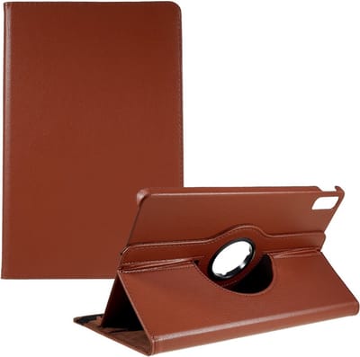 Coverup Tablethoes geschikt voor Lenovo Tab P11 Gen 2 Hoesje - 360° Rotating Book Case - Bruin