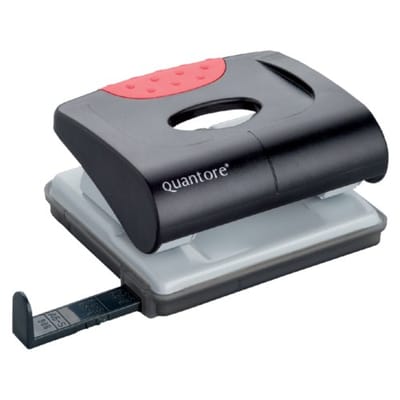 Perforator Quantore basis 2-gaats 20vel zwart | 1 stuk