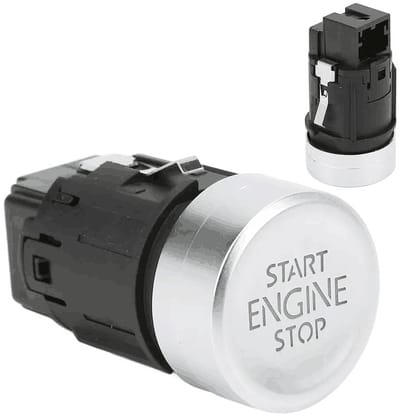 Dailygoods - Startknop - Engine Start Stop Switch - Duurzaam en betrouwbaar - Grijs - Geschikt voor Golf 7 MK7 E-Golf T-Roc - 5G1959839 5Q1959839