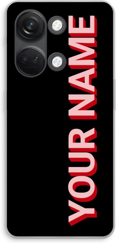 Gepersonaliseerd - Case Company® - Hoesje geschikt voor OnePlus Nord 3 hoesje - Namecase - Soft Cover Telefoonhoesje - Bescherming aan alle Kanten en Schermrand