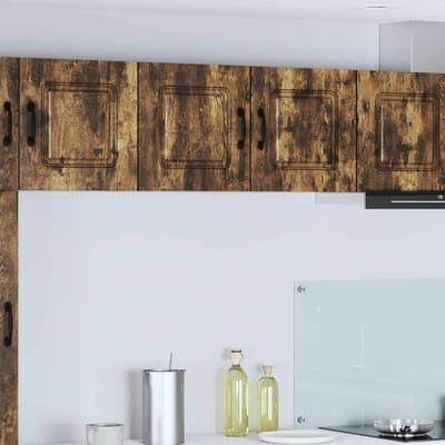 vidaXL - Vaatwasserpaneel - Kalmar - Rook - Eiken - 80 - x - 31 - x - 40 - cm - Bewerkt - hout