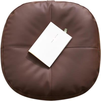 Vloerkussen PU - Zitkussen Decoratie - Comfortabel Zitten - Waterproof Materiaal - 40x10cm - Bruin