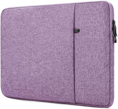 Waterdichte laptoptas voor 15 inch MacBook Air met accessoirevak in paarse tint
