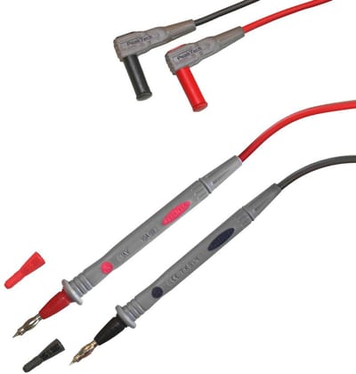 Flexibele multimeter meetdraden 120 cm - 4 mm testleidingen tot 1000 V en 10A, CAT III/IV
