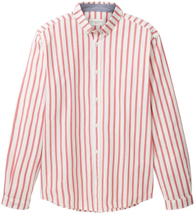 Tom Tailor - Hemd - Maat XL - Mannen - 31787 red off w - katoen