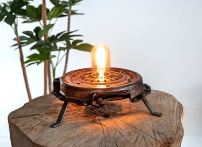 Mancave Store - Tafellamp - Industrieel - UFO Brown - Inclusief lichtbron