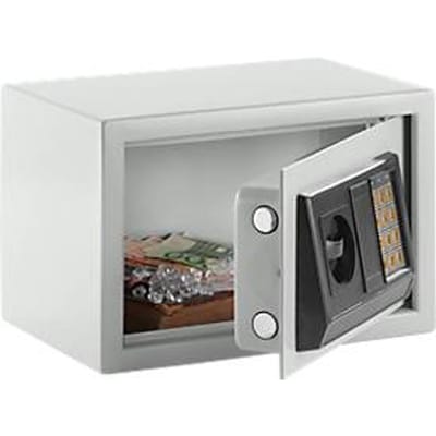 Meubilair inbouwkast S-25 E, staal, elektronisch slot, lichtgrijs, elektronisch slot, lichtgrijs