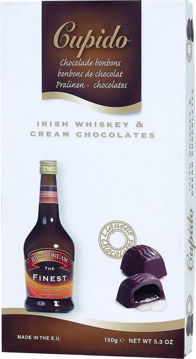 Cupido Irish Whiskey Cream bonbons - heerlijke chocolade - 10 x 150 gram