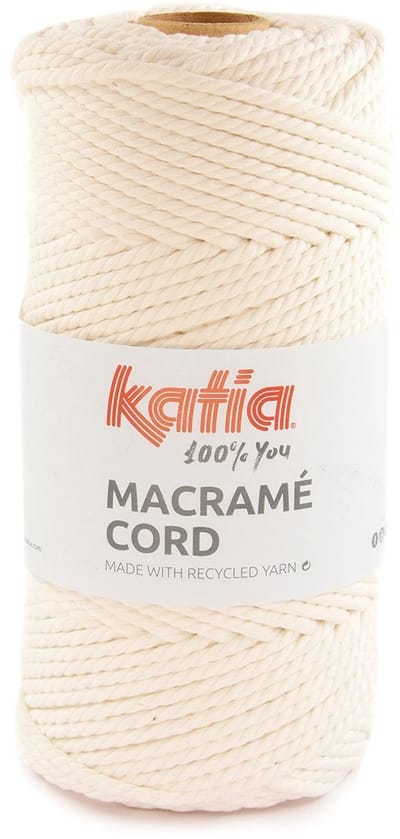 Katia Macramé Cord - 100 ecru - Katoen Garen