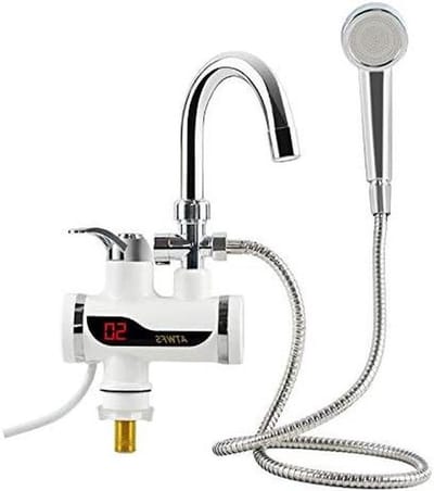 Elektrische Waterkraan - Doorstroomboiler Kraan - Direct Warm Water - Draaibare Uitloop - Eén Maat - Douche Heater Onder
