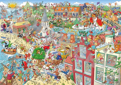Zoekplaat 120 Kinderliedjes - inclusief oplossingen op achterzijde - Uniek ontwerp - Roland Hols - Poster - 42 x 59,4 cm (Formaat A2)