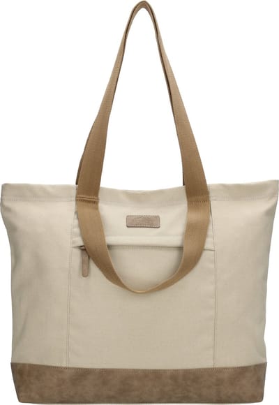 Beagles Originals Mount Fuji Shopper Dames - Schoudertas voor Dames - Handtas van Canvas en Katoen - Zand
