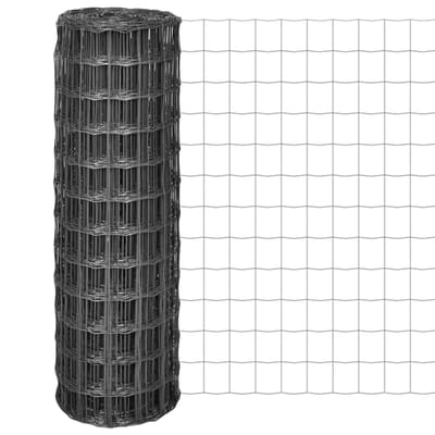 vidaXL - Euro - hek - 10x1,2 - m - staal - grijs