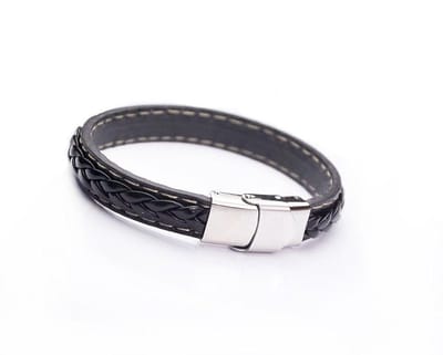 Montebello Armband Landlust - Leer - 316L Staal - 10mm - 20cm
