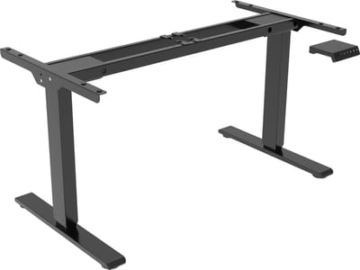 OrangeLabel Zit/Sta Economy frame zwart. Voldoet aan NEN 527, hoogte instelbaar van 60 t/m 125 cm hoogte. Let op exclusief blad