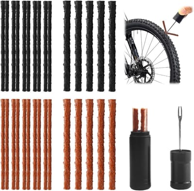 Fietsbanden Reparatieset - Tubeless Set - Lekke Banden Repareren - 36 Stuks Inclusief - 100mm Strips - Meerkleurig