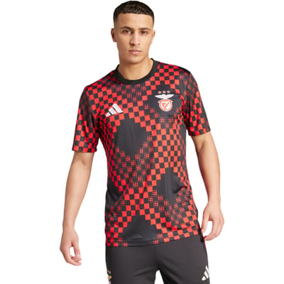 Adidas Benfica 25/26 Pre-match Jersey Truien/Replica's Heren - Zwart - Maat M - Poly Mesh