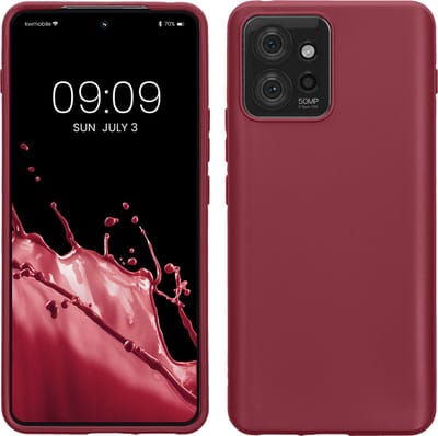 kwmobile telefoonhoesje geschikt voor Motorola ThinkPhone - Hoesje voor smartphone - Back cover in bordeaux-violet