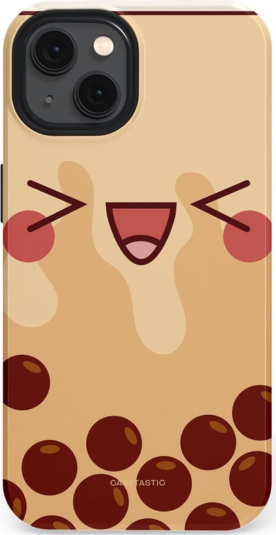 Casetastic Hoesje Geschikt voor Apple iPhone 13 Magsafe - Stijlvolle Beschermende Duo-layer Case - Smeltende caramel bolletjes