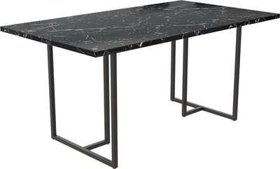 Notio Living-Astor-Eettafel - Zwart Marmerlook